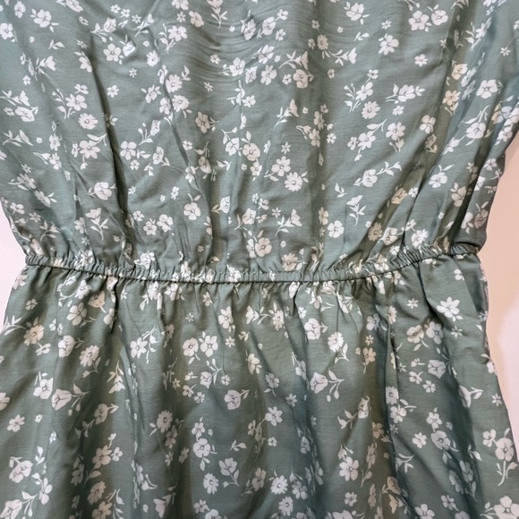 Passport Mint Green Floral Button-Front Mini Dress - Picture 5 of 6